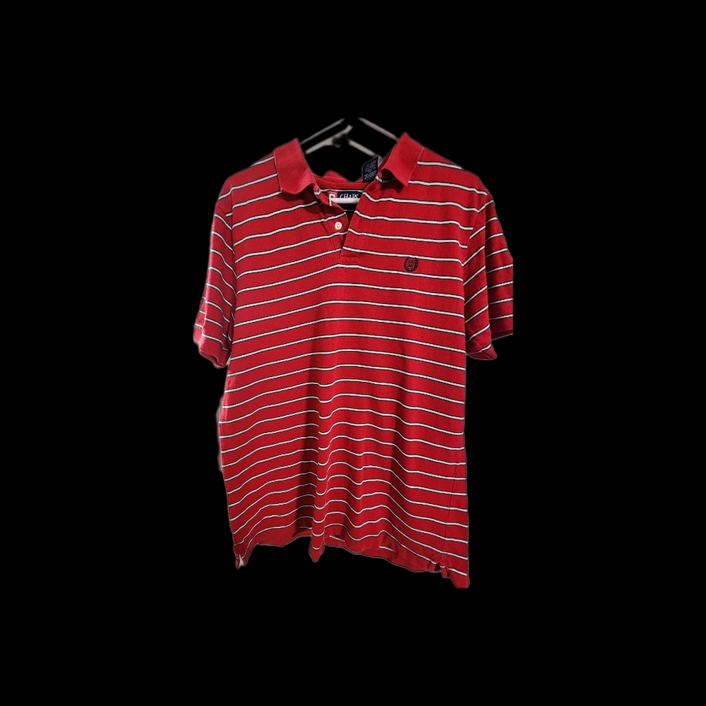 Red and White Chaps Polo